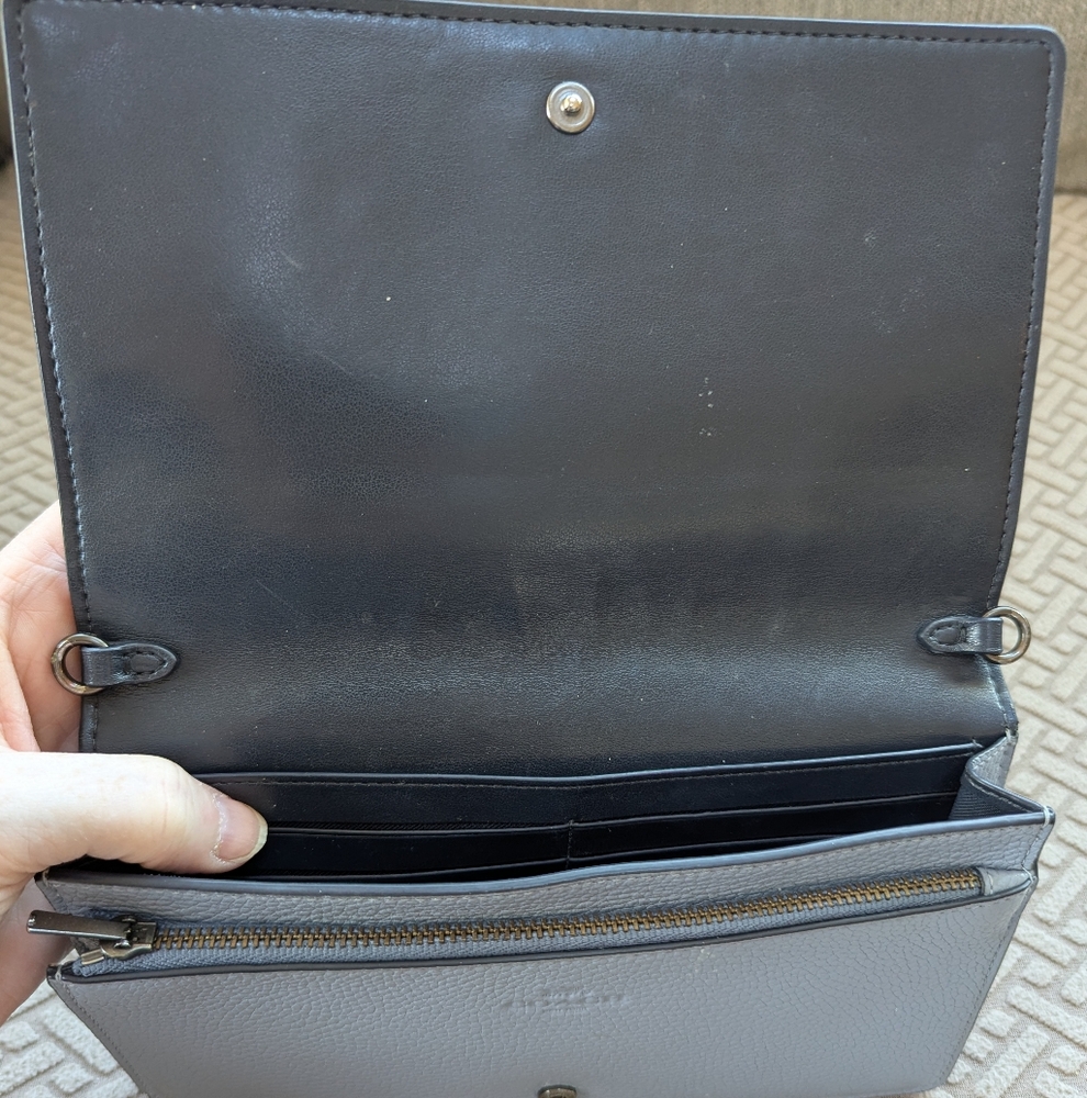 COACH Hayden Foldover Crossbody Clutch Bag With Scattered Rivets - Picture 7 of 10